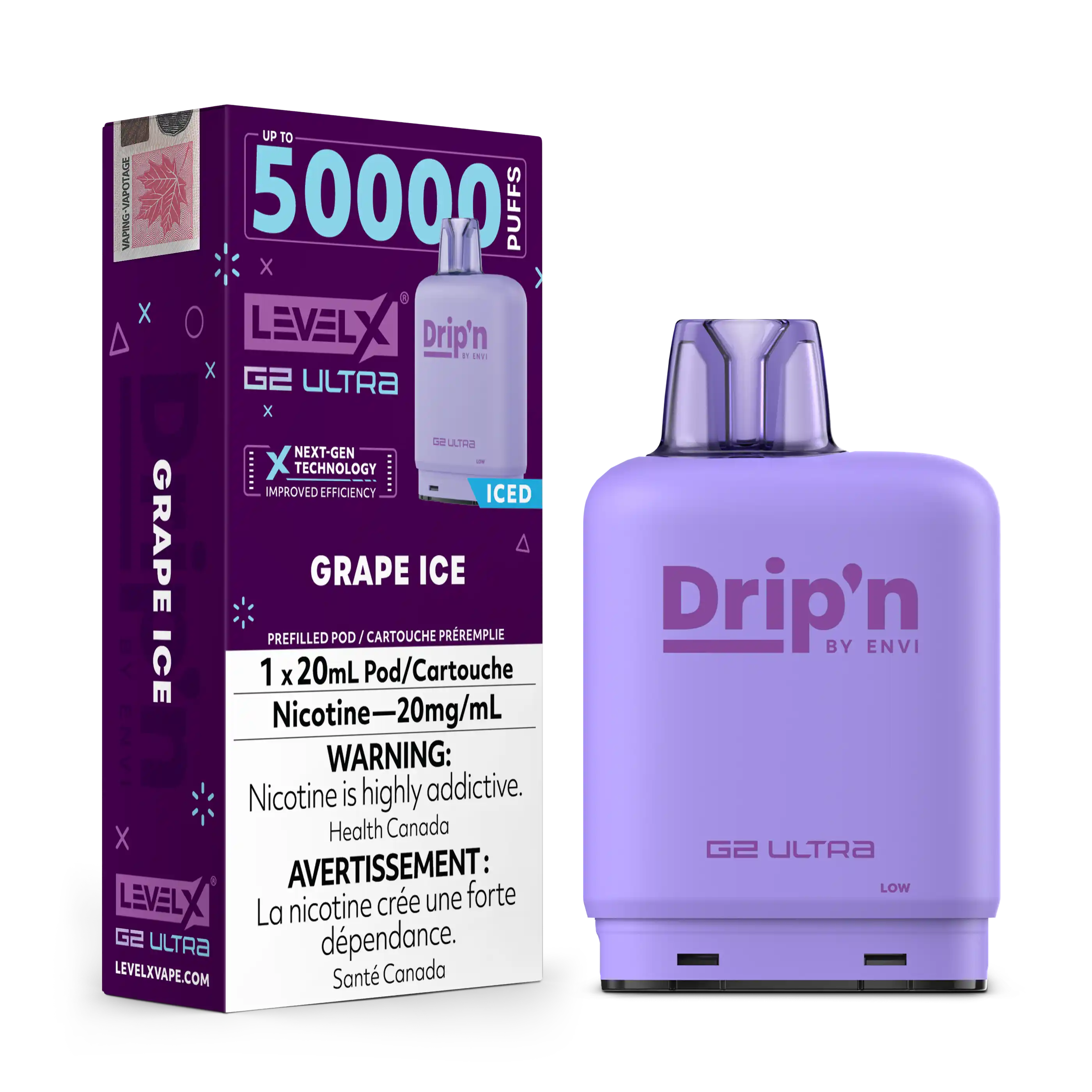 Level X Drip'n G2 Ultra 50K - Closed Pod System [FE]