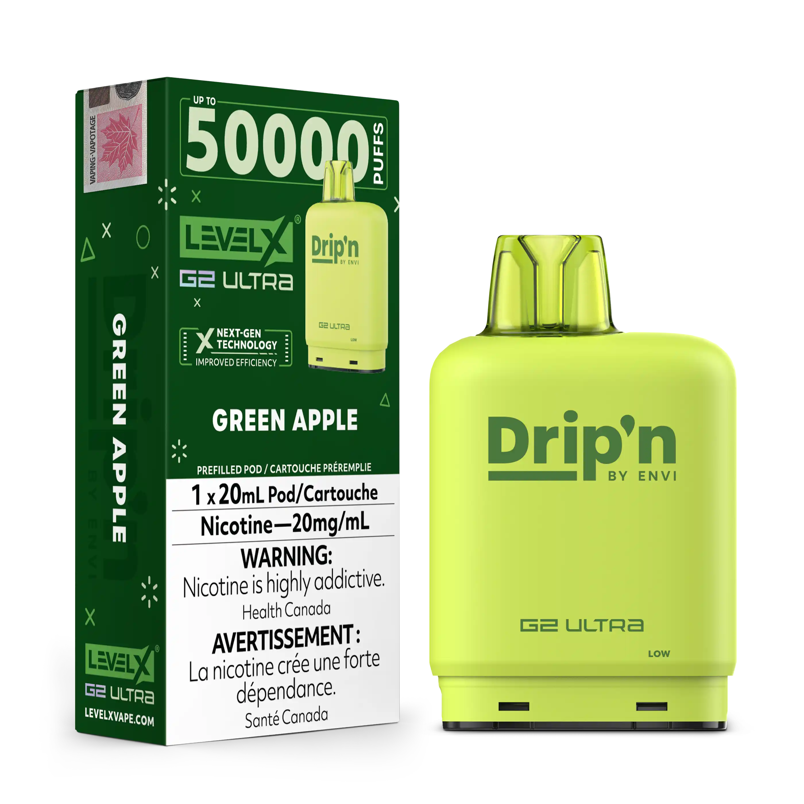 Level X Drip'n G2 Ultra 50K - Closed Pod System [ON]