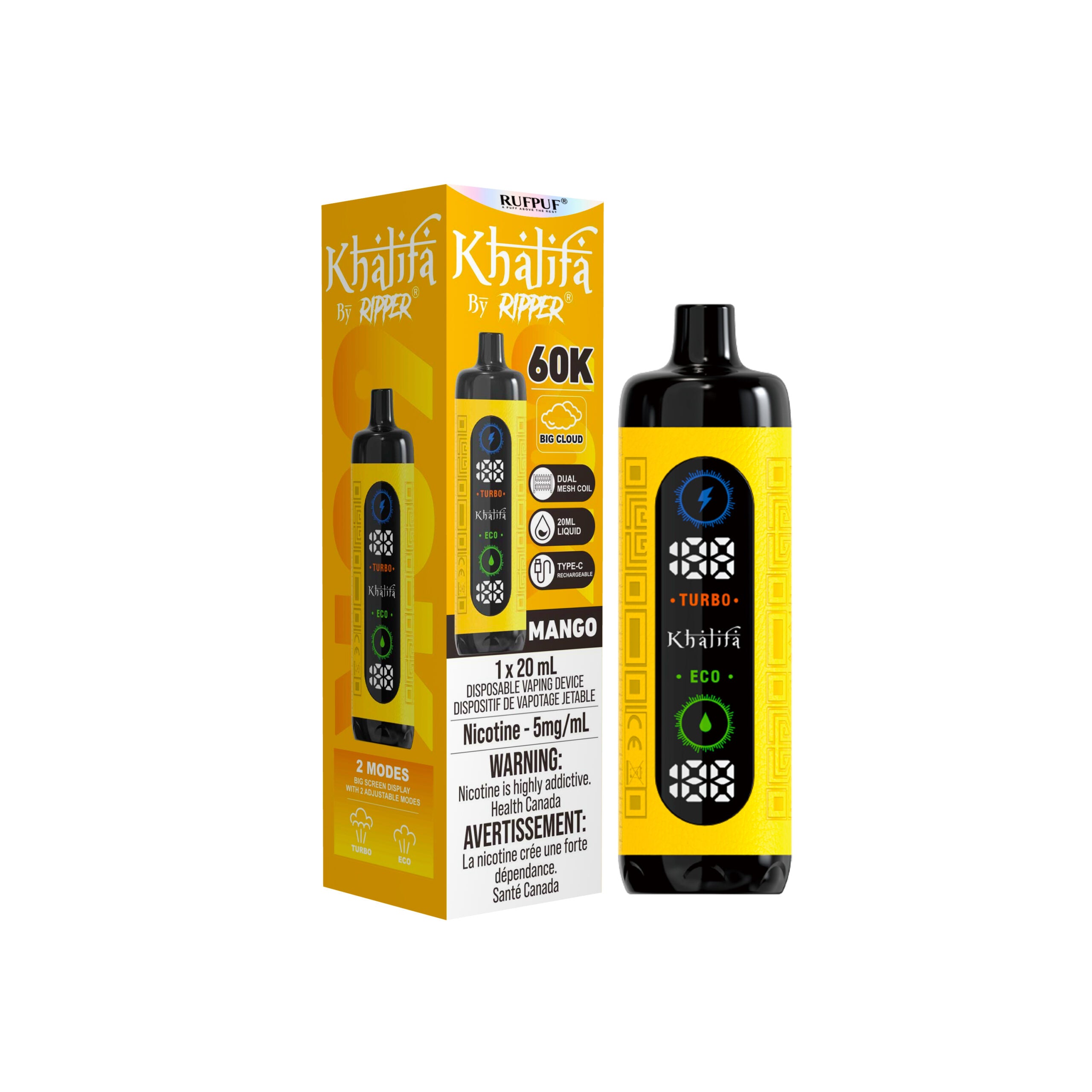 Khalifa Bar by Ripper 60K - Disposable Shisha Style Vape