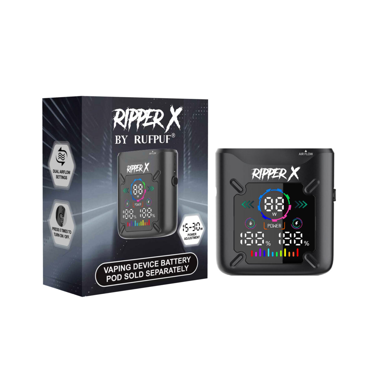 Ripper X Ultra - Open Pod System Battery 1000mAh