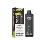 Ripper Sleek Zero Nicotine 20K  - Disposable - Grape Ice