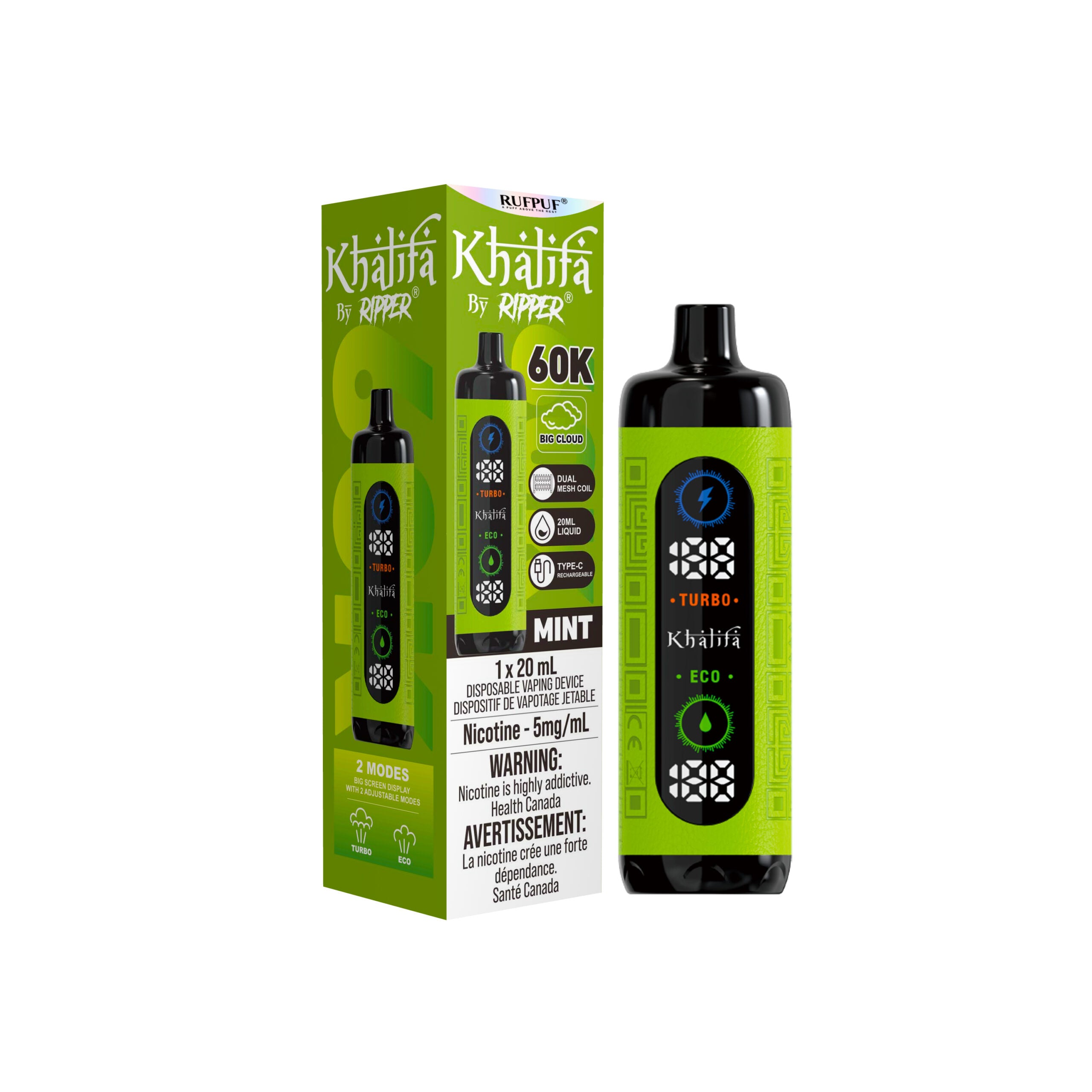 Khalifa Bar by Ripper 60K - Disposable Shisha Style Vape