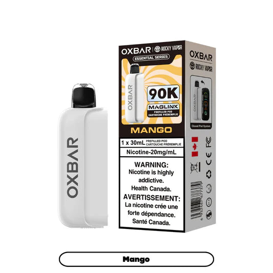 Oxbar Maglink - Closed Pod System Pods Mango — Ontario excise stamp (front view)