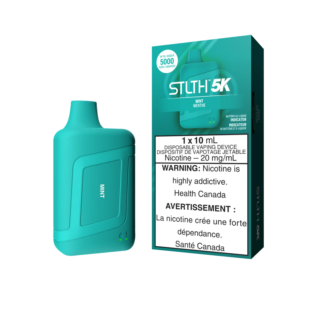 Stlth 5K - Disposable Mint — Federal excise stamp (front view)