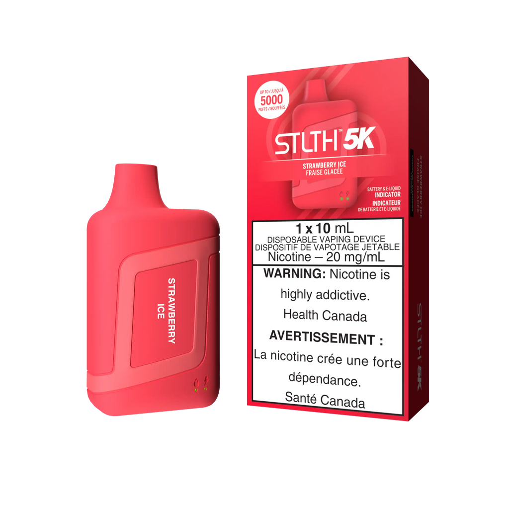 Stlth 5K - Disposable Strawberry Ice — Federal excise stamp