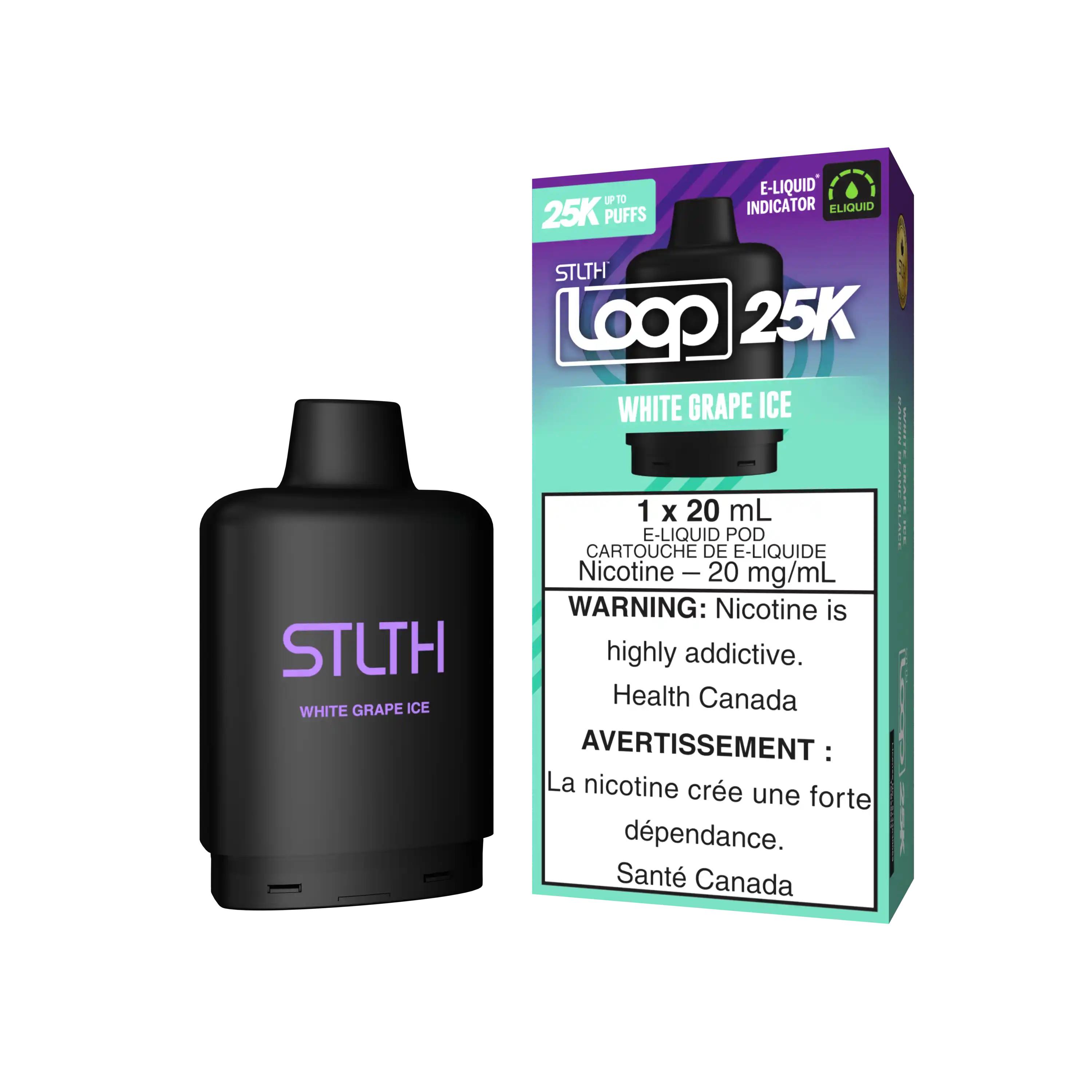 Stlth Loop 25K - Closed Pod System - Arctic Mint