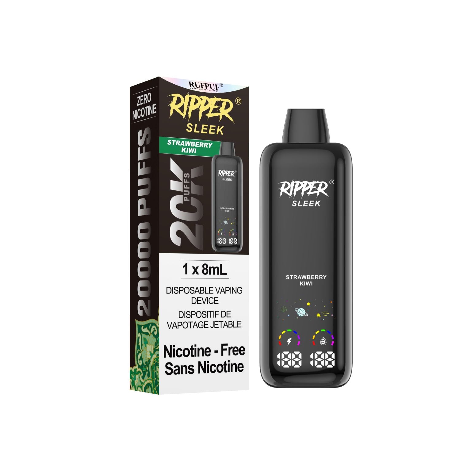 Ripper Sleek Zero Nicotine 20K - Disposable [FE]