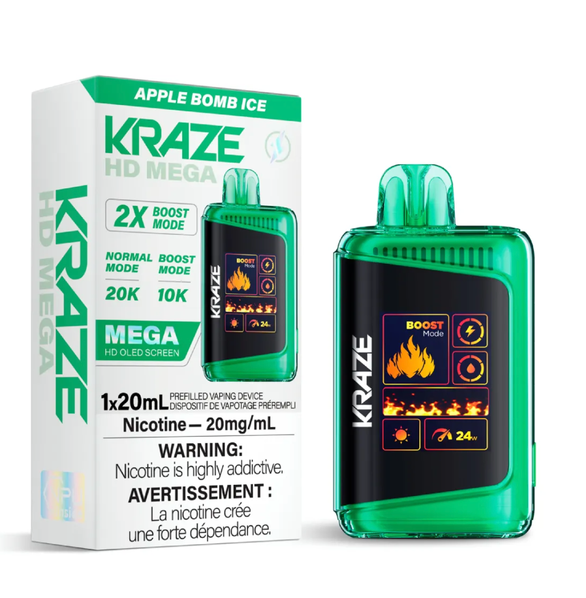 Kraze HD Mega 20K - Disposable [ON]
