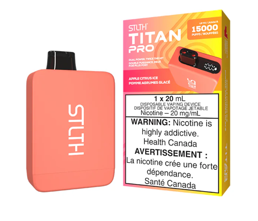 Stlth Titan Pro 15K - Disposable - Apple Citrus Ice
