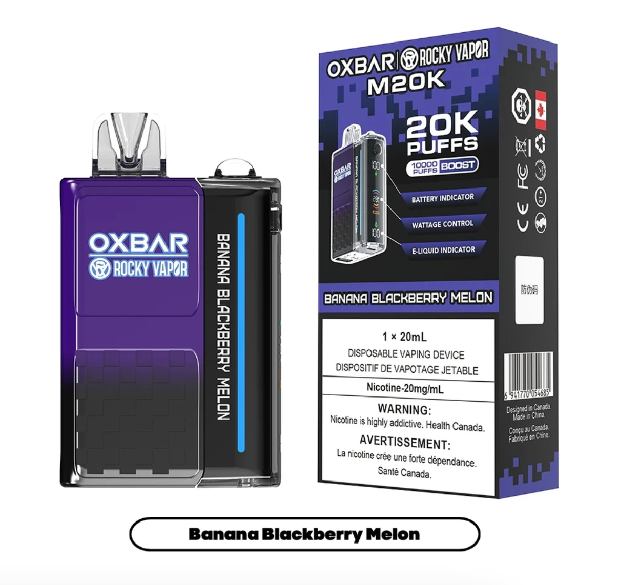 Oxbar M20K Disposable Vape | 20,000 Puffs | Royale Vapor Canada Royale Vape & Bar Oxbar M20K Disposable Vape | 20,000 Puffs | Royale Vapor Canada Royale Vape & Bar