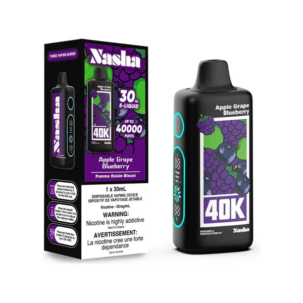 Nasha 40K - Disposable - Apple Grape Blueberry