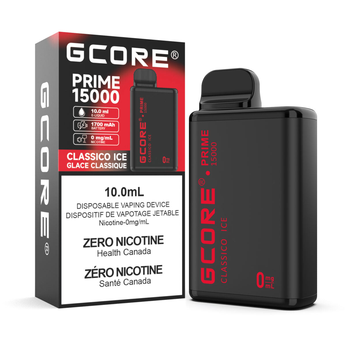 Gcore Prime Zero Nicotine 15K - Disposable [ON]