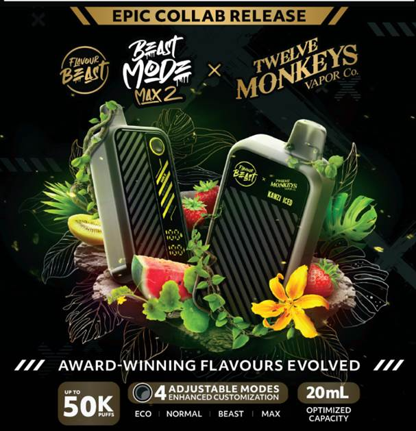 Twelve Monkeys x Flavour Beast Mode Max 2 50K - Disposable [ON]