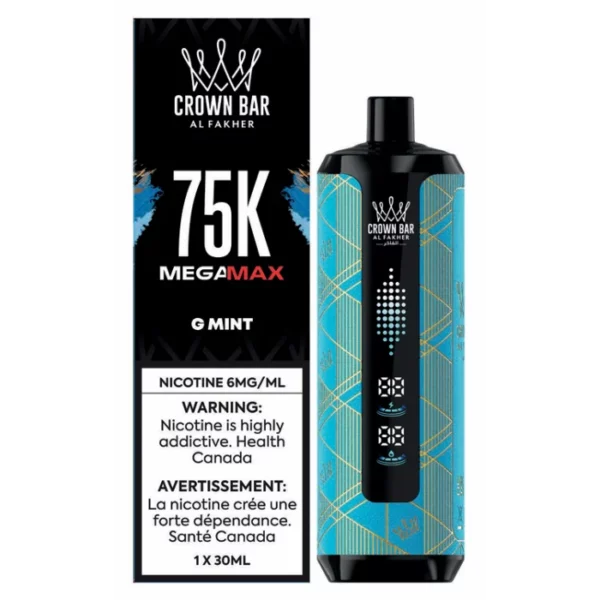 Al Fakher Crown Bar 75K - Vape jetable style chicha [EN STOCK]