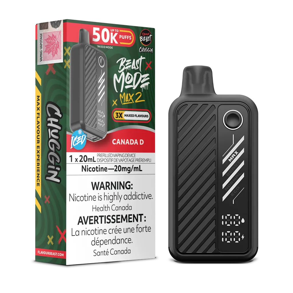 Flavour Beast Beast Mode Max 2 — Federal excise stamp (flavour lineup)